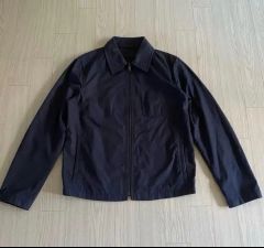 HERMES レザージップ コットンブルゾン ブラック 48 90s〜 - メルカリ