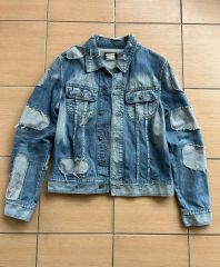 CELINE 22SS スタッズ付きウォッシュドブルーデニムヘビーワークベスト 