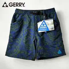 新品 GERRY 水陸両用 ナイロン ショートパンツ メンズ 短い 速乾 バギーズショーツ クライミングショートパンツ ハーフパンツ アウトドア ショーツ 植物柄 草柄 リゾート 花柄 グリーン ネイビー M L LL XL グリーン ボタニカル 078600