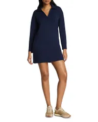 スパンク レディース トップス ワンピース ポロシャツ SPANX AirEssentials Polong Sleeve Dress Timeless Navy ネイビーのサムネイル