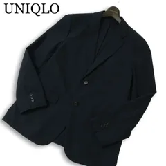 25SS★ UNIQLO ユニクロ 通年★ 【感動ジャケット ライト】 テーラード ジャケット Sz.L メンズ 紺 ネイビー