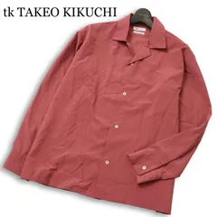 tk TAKEO KIKUCHI タケオキクチ 通年★ 長袖 ビッグシルエット オープンカラー シャツ 日本製 Sz.M メンズ