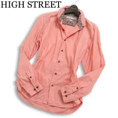 HIGH STREET ハイストリート 通年 襟ワイヤー★ 長袖 スリム シャツ 日本製 Sz.L メンズのサムネイル