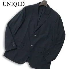 23SS★ UNIQLO ユニクロ 通年★ 【感動ジャケット】 ライト テーラード ジャケット Sz.L メンズ 紺 ネイビー