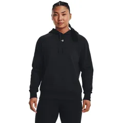 アンダーアーマー レディース アウター パーカー・スウェット フリース Under Armour Rival Fleece Hoodie BlackWhite ホワイト