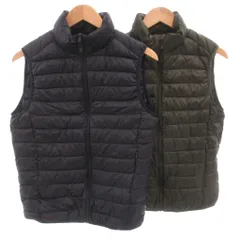 ユニクロ UNIQLO 17AW 2点セット ウルトラライトダウンベスト S ネイビー カーキ /FF