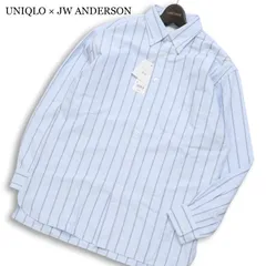 新品 25AW★ UNIQLO × JW ANDERSON ユニクロ JWアンダーソン オックスフォード 長袖 ストライプ シャツ Sz.S メンズ 未使用