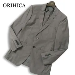 ORIHICA オリヒカ 通年★ 背抜き アンコン テーラード ジャケット 大きいサイズ 特大 Sz.2L メンズ 灰 グレー