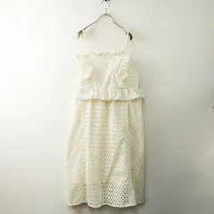 新品未使用 ツハルバイサマンサモスモス TSUHARU by Samansa Mos2 SM2 オーバーレースキャミワンピース M‖キナリ【2400014773682】のサムネイル