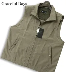 【新品 未使用】 Graceful Days グレイスフルデイズ 通年 吸水速乾★ ジップ ベスト Sz.3L メンズ 大きいサイズ 特大