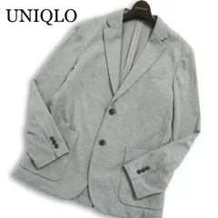UNIQLO ユニクロ 通年★ アンコン コンフォート テーラード ジャケット Sz.M メンズ 灰 グレー