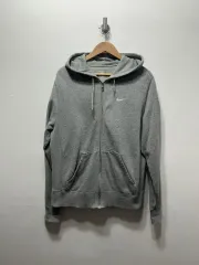 NIKE スウッシュ グレー ジップアップ フード XL