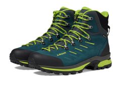 ロア メンズ シューズ ブーツ・レインブーツ Lowa Randir GTX Mid BlueLime ブルー