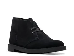 クラークス メンズ シューズ ブーツ・レインブーツ Clarks Shepton Chukka Boot Black Suede ブラック