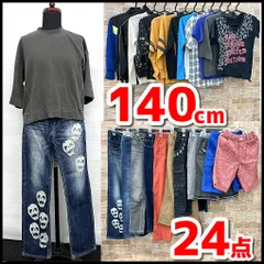 子供服/春夏向き/男の子　まとめ売り24点　140㎝　Mizuno/NIKE/adidas他　トップス/Tシャツ/パンツ他　通学/普段着/現状品　YMO5-038-08-100