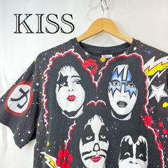KISS 1992 USA製 オールオーバープリント バンドTシャツ Hanes - メルカリ