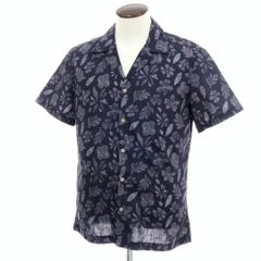 【日本製】 ピーエスポールスミス 総柄シャツ 半袖 シダ ボタニカル Sサイズ 現行✨ポールスミス 花柄 総柄 ボタニカル 半袖シャツ デイジー
