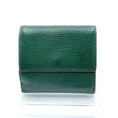 LOUIS VUITTON　ルイヴィトン　Wホック 三つ折り財布 エピ ポルト モネ ビエ カルト クレディ M63484 ボルネオ グリーン　シリアル：MI0923