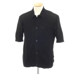 【新品】ラルディーニ LARDINI コットン 襟付き 半袖 カーディガン ブラック【サイズS】【メンズ】のサムネイル