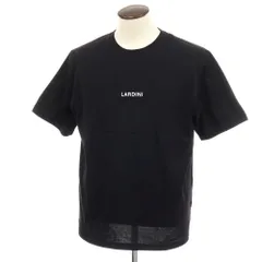 【新品】ラルディーニ LARDINI コットン クルーネック 半袖Ｔシャツ ブラック【サイズL】【メンズ】のサムネイル