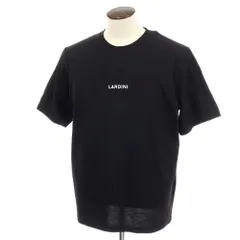 【新品】ラルディーニ LARDINI コットン クルーネック 半袖Ｔシャツ ブラック【サイズXL】【メンズ】のサムネイル