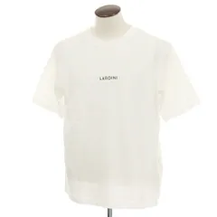【新品】ラルディーニ LARDINI コットン クルーネック 半袖Ｔシャツ ホワイト【サイズXL】【メンズ】のサムネイル