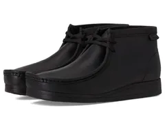 クラークス メンズ シューズ ブーツ・レインブーツ Clarks Wallaston Boot Black Leather ブラック