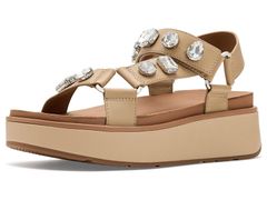 フィットフロップ レディース シューズ サンダル レザー Fitflop GenFF Max UltraJeweleather BackStrap Sandals Cappuccino
