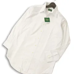 【新品 未使用】 NEWSPRESS ニュースプレス 通年 形態安定★ 長袖 ストライプ シャツ ワイシャツ Sz.41-80 メンズ 白