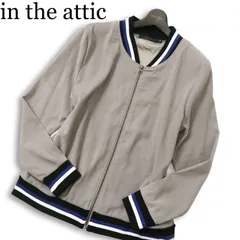 in the attic インジアティック 通年★ リブ ライン ブルゾン ジャケット Sz.M メンズのサムネイル