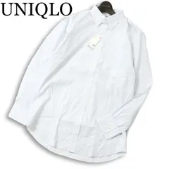 【新品 未使用】 UNIQLO ユニクロ 通年★ 長袖 ファインクロス ボタンダウン チェック シャツ Sz.L メンズ