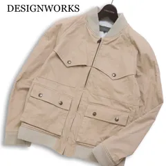 DESIGNWORKS デザインワークス アバハウス 通年★ コットン ジャケット ブルゾン Sz.46 メンズ