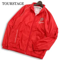 TOURSTAGE ツアーステージ ゴルフ 通年★ ロゴ刺繍 袖取り外し可能 ウィンドブレーカー ジャケット ブルゾン Sz.L メンズのサムネイル