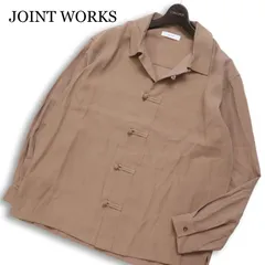 JOINT WORKS ジョイントワークス 通年★ ビッグシルエット 長袖 オープンカラー チャイナ シャツ Sz.M メンズのサムネイル
