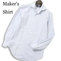 Maker's Shirt メーカーズシャツ 鎌倉 通年★ 長袖 ストライプ シャツ ワイシャツ Sz.37-81 メンズ 日本製 ビジカジ