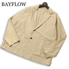 BAYFLOW ベイフロー 通年 オーバーサイズ★ アンコン テーラード ジャケット Sz.4 メンズのサムネイル