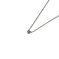 一粒ダイヤモンドネックレス K10WG 刻印あり 0.04ct - メルカリ