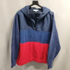 ラコステ カラーブロック ハーフジップアップ スウェット