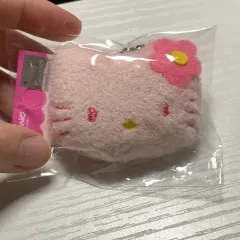 レトロキティー ピンク色 顔 キーホルダー
