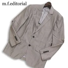 m.f.editorial タカキュー 通年 背抜き★ テンセル アンコン テーラード ジャケット Sz.S メンズ 灰 グレーのサムネイル