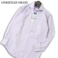 【新品 未使用】 CHRISTIAN ORANI クリスチャンオラーニ 通年★長袖 ボタンダウン ワイシャツ Sz.S-78 メンズ ビジカジ