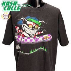 90s 不思議の国のアリス チェシャ猫 Tシャツ ANDAZIA 炭黒 XL - メルカリ