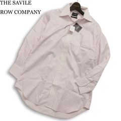 【新品 未使用】 The Savile Row Company サヴィルロウカンパニー 通年 長袖 ストライプ シャツ Sz.41-78 メンズ ビジカジ