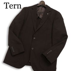 TERN】テーラードジャケット メタル銀ボタン ウール100% ネイビー M 
