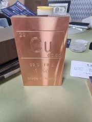 【純度保証】純銅バー 地金 インゴッド　Cu 464g 文鎮 純度保証】純銅バー 地金 インゴッド Cu 464g 文鎮 - メルカリ