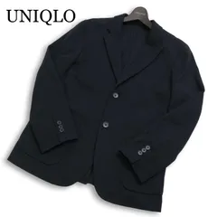 UNIQLO ユニクロ 通年★ コンフォート 2B テーラード ジャケット ブレザー Sz.S メンズ 黒のサムネイル