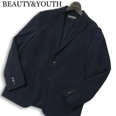 BEAUTY&YOUTH ユナイテッドアローズ 通年 ストレッチ ★ テーラード ジャケット シングル Sz.M メンズ 紺 ネイビー