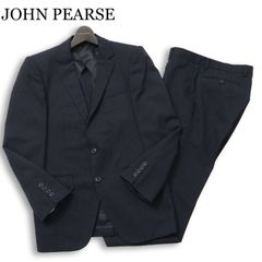 極美品 大きいサイズ JOHN PEARSE ジョンピアース セットアップ 青