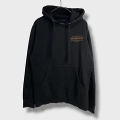 ☆PENDLETON☆ペンドルトン☆バックプリントスウェットパーカー☆黒☆S☆ロゴ☆D26Mのサムネイル
