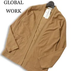 【新品 未使用】 GLOBAL WORK グローバルワーク 通年★ ニジュウアミ JQD カーディガン 羽織り Sz.M メンズのサムネイル